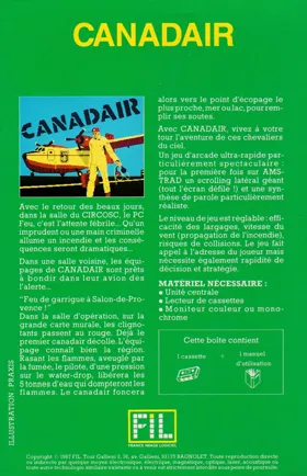 Canadair (1987)(Loriciels)(fr) box cover back